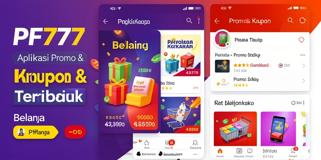 Antarmuka PF777 yang ramah pengguna dengan banyak pilihan kupon.