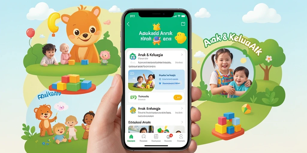 Antarmuka pengguna PP7 yang ramah anak dan edukatif.